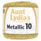 15 Pack: Aunt Lydia&#x27;s&#xAE; Metallic Gold Crochet Thread&#x2122;